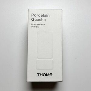 THOME Unisex Porcelain Guasha OS White Clay Triple-Baked Facial Massage Tool